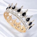 Miniatyrbillede 4 af 5: Prinsessekroner og tiaraer til små piger - Krystalprinsessekrone, fødselsdag, skolebal, udklædningsfest, dronninge rhinstenskroner