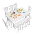 Miniatyrbild 5 av 5: Dockhusmatbord Set för Barn Utsökt Miniatyrdesign Perfekt för Kognitiv Utveckling