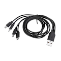 Miniatyrbilde 4 av 5: USB2.0 til MicroUSB Multi-Laderkabel 4 i 1 MicroUSB Laderadapterkabel