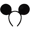 Miniatyrbillede 2 af 4: 1 sæt, Voksen Mænds Mic-key Mouse Fastelavnskostume Kit, Sort Pandebånd, Rød Rem & Sløjfe, Natlig Sjov Karneval Cosplay Temafest Outfit Tilbehør