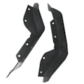 Miniatyrbillede 4 af 5: 2 stk. Forreste Kofanger Sprøjt Mud Flap Guard Tryk Lip til MINI Cooper R60 R61 11-16