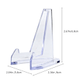 Miniatyrbild 3 av 3: 10 st kortställ transparent bildskärm display akryl show rack platta display multi-use telefonställ