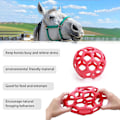 Miniatyrbild 3 av 5: 2-pack hästgodisboll leksaksboll, boll hängande utfodring leksak för får hästmatare och lindra str