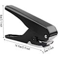 Miniatyrbillede 5 af 5: Ellipse-stans, Badge-hulstans til ID-kort, PVC-spor og papir, Robust hulstans til professionel brug
