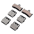 Miniatyrbilde 1 av 5: 6 stk. Bremsklosser foran og bak til Yamaha Grizzly 660 4x4 Yfm660f 02-08
