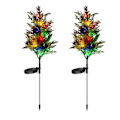 Miniatyrbilde 3 av 5: Solcelled Julepynt Lys LED Juletre Plugg-Inn Lys Utenfor