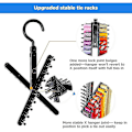 Miniatyrbillede 3 af 5: 20 Kroge Slips Hanger Stativ Organizer Roterende Bælteholder Skabskrog Halsklæde Opbevaring