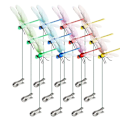 Miniatyrbillede 1 af 5: 12 stk. Kunstige Dragonfly Stangs Klips til Udendørs 3D Dragonfly Dekoration Havearbejde, 3D Dragonfly Garde