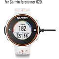 Miniatyrbillede 2 af 5: TWYGV Ladedock Kompatibel med Garmin Forerunner 620, USB Data Synkronisering Lade Cradle Dock med 1M Ladekabel til Forerunner 620 Smartwatch, Sort