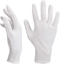 12 Par Vit Handske Bomulls Mjuka Bomulls Handskar Andningsbara Arbets Handskar Kvinnor