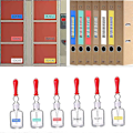Miniatyrbillede 2 af 5: 3D Plastik Embossing Etiketbånd Efterfyldning til DYMO 12965 1610 Etiketmaskine med 3/8 tommer * 9,8 fod, 10 Ruller (Tilfældig Farve Levering)