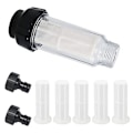 Miniatyrbilde 1 av 5: Hageslange vannfilter, 3/4 tommers vannfiltersett med 5 filterinnsatser + 2 hurtigkoblinger