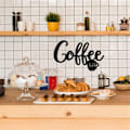 Miniatyrbild 4 av 5: Metallhängande kaffebar väggskylt krukhängande skylt men först kaffemtallskylt kaffestation