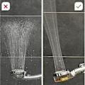 Miniatyrbild 2 av 4: Eco-tornado Blå - Dubbelpack - Vattenbesparande tryckhöjande duschmunstycke - 360 roterande handdusch - Duschmunstycke JNH