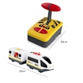 Miniatyrbillede 2 af 5: Fjernbetjening RC Elektrisk Tog Legetøj Børne Tog Model Pædagogisk Bane Legetøj Passer til Universelt Jernbanesystem