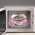 Miniatyrbillede 2 af 5: Multifunktionel Mikrobølgeovn Opvarmning Lagdelt Dampningsstativ Madlavning