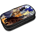 Miniatyrbild 3 av 5: Warrior Cats Pennfodral, Stor Kapacitet Pennväska Med Dubbel Dragkedja Blå-Warrior Cats-Svart SAOE010826