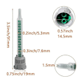 Miniatyrbillede 5 af 5: 50 stk. Epoxy Lim Blandingsdyse Statisk Blandingsdyse MB5-16 Blandingsrør (1:1 Ratio) til AB Lim Mixer