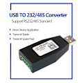 Pikkukuva 3 / 5: USB-RS232 RS485 USB-sarjaviestimoduuli Teollinen luokka USB-232/485 signaalimuunnin