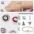 Miniatyrbillede 4 af 5: 2024 Glædelig Jul 24 Dages Nedtællings Adventskalender DIY Armbånd Vedhæng Blind Box Julegave