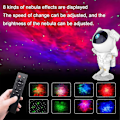 Miniatyrbillede 2 af 5: Galaxy Projektorlampe Stjernehimmel Natlys Til Hjem Soveværelse Dekoration Astronaut Dekorative Belysning Børns Gave