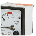 Miniatyrbillede 3 af 3: SQ48 Analog AC Strømpanelmåler Amperemeter 0-15A Måler Hvid + Sort
