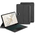 Kompatibelt for Honor Pad 9 Lær Folio-deksel Avtakbart Bluetooth Touchpad-tastatur med bakgrunnsbelysning