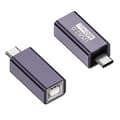 USB-B Hun til USB-C Han Konverter Adapter 480Mbps Dataoverførsel Konnektor til Elektrisk Klaver / Printer