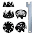 Miniatyrbild 1 av 4: 6-pack 9704230 Blenderkopplingar Blenderkoppling Reservdelar Med 1 Skiftnyckel Kompatibel Med Kitc