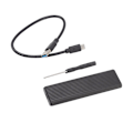 Miniatyrbillede 2 af 5: M.2 NVME SATA SSD Kabinet Adapter USB C 3.1 M.2 SSD Kabinet Adapter med Aluminiumskal til SSD