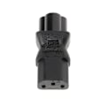 Miniatyrbillede 1 af 5: IEC 320 C13 Hun Til C6 Han 3-Benet Kløverblad Stik Konverter AC Strømadapter