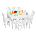 Miniatyrbild 4 av 5: Dockhusmatbord Set för Barn Utsökt Miniatyrdesign Perfekt för Kognitiv Utveckling