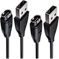 Miniatyrbilde 1 av 5: Lader for Garmin Fenix 6 6s 6x Pro Sapphire (2-pak), Ankey ladekabel Hao
