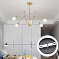 Miniatyrbilde 2 av 2: 4 stk. Takfestebraketter 105 mm Hengelampe Tilbehør Takkronelampe Taklampe Baseplate Taklampeplater Plateholdere Og Tilbehør
