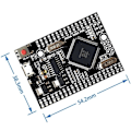 Miniatyrbild 2 av 5: 2560 PRO MINI 5V(Embed) CH340G ATmega2560-16AU med stifthuvuden för utvecklingskort