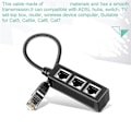 Miniatyrbilde 3 av 5: RJ45 Ethernet Splitter Adapter, Ethernet Splitter 1 til 3, for Hjem, Kontor, Skole Nettverksutvidelse