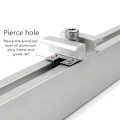 Miniatyrbillede 5 af 5: 50 stk Solpanel Montering Pv Jordforbindelsesklemme Skiveafstandsholder