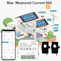 Miniatyrbillede 4 af 5: Tuya Smart Wifi Energimåler Tovejs Med Strømtransformator App Overvåg Strøm 80a Understøtter Ala