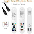 Pikkukuva 4 / 5: 1m Lightning-jatkokaapeli iPhonelle iPadille, iPhone-jatkokaapeli Apple MFi -sertifioitu naaras-urosliitin, äänen, videon, musiikin ja datan siirto