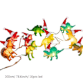 Miniatyrbild 3 av 5: 10 LED Dinosaurie-Sträng Julgranspynt Ljus Dinosaurie Ljus Nattlampor För Barn Sovrum-ZZY
