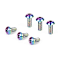 Miniatyrbillede 2 af 4: 4 stk. Titanium TC4 Bolte M5X12mm Hex Hoved kompatibel Cykel Flaskebur Monter T Mountain Bike Ti Dele Skruer-Titanium+dgi