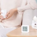 Miniatyrbillede 4 af 5: Hvid Temperatur- og Luftfugtighedsmåler 2 Digital Display Monitor