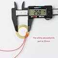 Miniatyrbillede 3 af 5: 15 stk. 35mm Piezo Diske, Akustisk Pickup Piezo Disk Element Sensor Piezo Pickup Transducer Fortrådet
