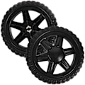 Miniatyrbilde 1 av 2: 2 stk. handlevognhjul, babyvognhjul, utskiftbare vognhjul, metallhjul for vogn