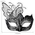 Miniatyrbillede 3 af 4: 2 Pak Kvinders Fjer Masquerade Maske Venetian Halloween Mardi Gras Kostumer Fest Bold Prom Maske