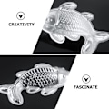 Miniatyrbillede 3 af 4: Aluminium Legering Fisk Kagebageforme Karpe Formet Kageform Tin Fødselsdag til Kagedekoration Sølv