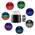 Miniatyrbilde 2 av 3: Oppgrader Full Farger Disco Ball Lys Dj Lys Show Lys Rgbw Led Mini Party Lys Julepynt Lys Gave Lys Magisk Lys Lydaktivert