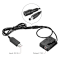 Miniatyrbilde 4 av 5: -E8 Dummy Batteri med DC Bank USB Adapterkabel Erstatning for LP-E8 for 550D 600D 650D 700D DSLR