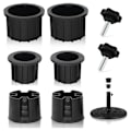 Miniatyrbillede 1 af 5: 8 stk Paraply Bas Stativ Hul Ring Prop Cover og Cap Patio Paraply Stand Stand Base Stabilisator
