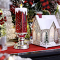 Miniatyrbilde 2 av 5: LED-lys Julelys Juleblanding Flammeløs -vennlig Skrivebordslysende Ornament Med Stativ Dekor